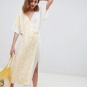ASOS NWT Mixed Print Wrap Dress